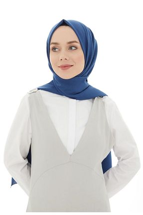 شال آبی زنانه پنبه ای Alina - کد 167786503
