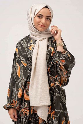 شال طوسی زنانه پنبه ای Alina - کد 167786536