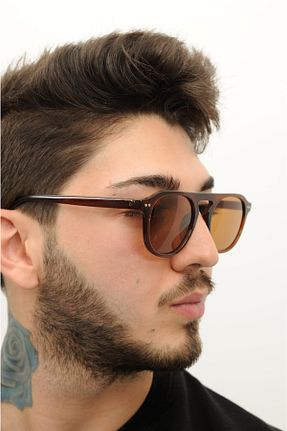 عینک آفتابی قهوه ای مردانه UV400 gulflower nude - کد 168110579
