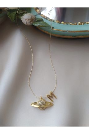 گردنبند جواهر طلائی زنانه روکش طلا Asia by Leuvoié - کد 168125508