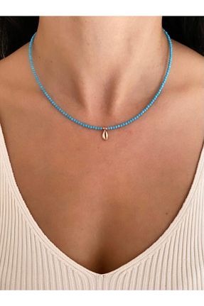 گردنبند نقره آبی زنانه Roma Silvers - کد 167347922
