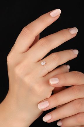 انگشتر نقره سفید زنانه کد 167414371