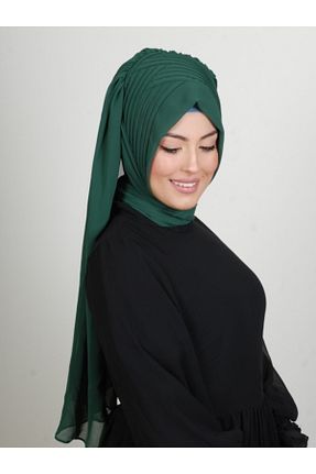 روسری سبز شیفون Yasmin S