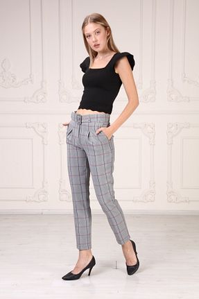 شلوار پارچه ای زرشکی زنانه بلند DEDAR Tekstil - کد 168285659