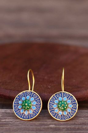 گوشواره نقره طلائی زنانه 925 عیار Artuklu Telkari - کد 42330972