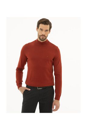 پلیور قهوه ای مردانه ساده Pierre Cardin - کد 57542178