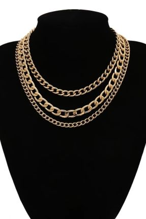 گردنبند جواهر طلائی زنانه روکش طلا کد 57559762