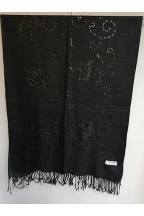 شال مشکی زنانه ویسکون Butik Tülin - کد 58403673