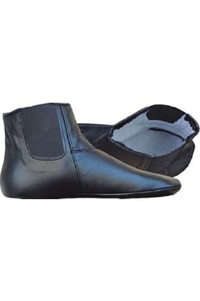 بوت خانگی مشکی زنانه چرم خالص Genel Markalar - کد 58793256