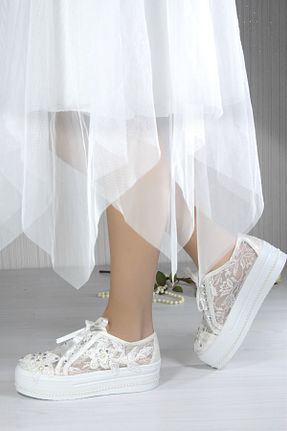کفش مجلسی سفید زنانه پلی اورتان Naturelmoda - کد 58844380