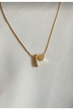 گردنبند جواهر طلائی زنانه روکش طلا Asia by Leuvoié - کد 168886880