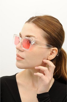 عینک آفتابی قرمز زنانه UV400 gulflower nude - کد 169104157