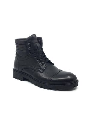 بوت / نیم بوت مشکی مردانه چرم خالص KALE - کد 168786945