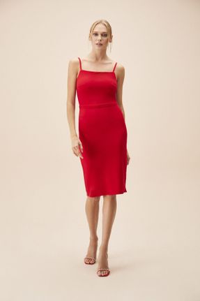 لباس مجلسی قرمز زنانه کرپ رگولار کد 169574566