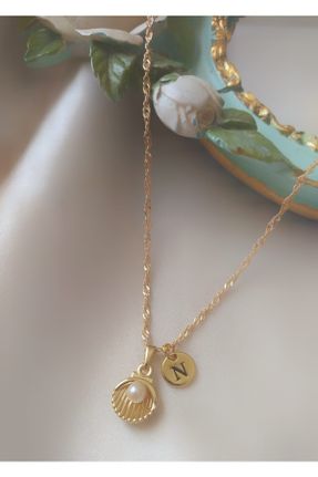 گردنبند جواهر طلائی زنانه روکش طلا کد 169414637