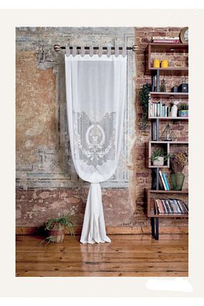 پرده زمینه سفید پلی استر Yılmaz Home Collection - کد 169863584