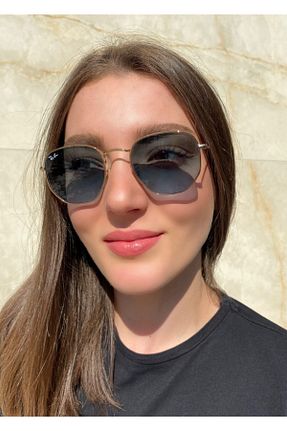 عینک آفتابی طلائی زنانه UV400 Ray-Ban - کد 104224802