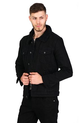 کاپشن مشکی مردانه اسلیم فیت Cekmon - کد 46282715