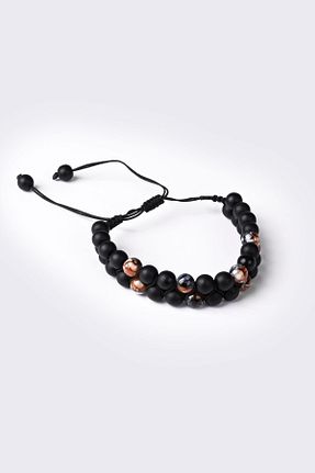 دستبند جواهر مشکی زنانه منجق Deri Company - کد 171354681