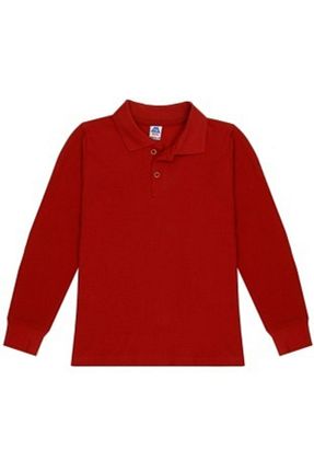پولوشرت زرشکی بچه گانه پنبه ای Merida.School - کد 171168518