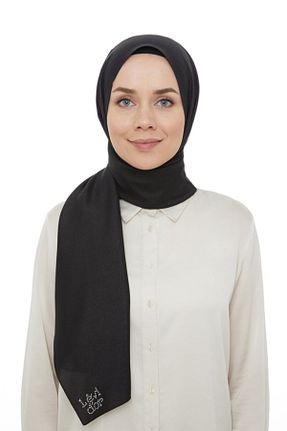 شال مشکی زنانه پنبه ای Levidor - کد 222379330