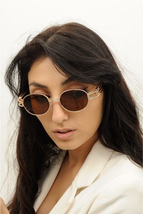 عینک آفتابی قهوه ای زنانه UV400 gulflower nude - کد 171327097