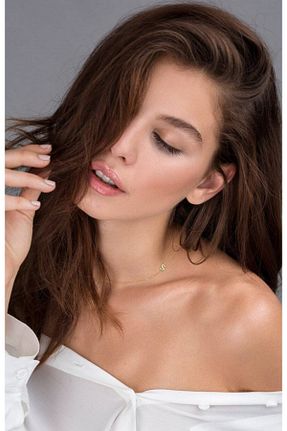 گردنبند نقره طلائی زنانه 925 عیار Nida Jewelry - کد 171702646