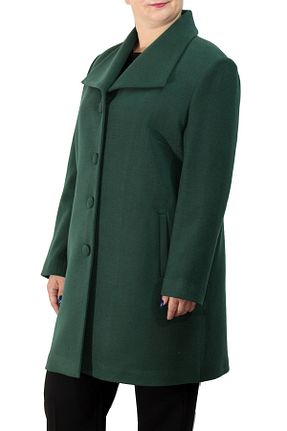 پالتو پشمی سایز بزرگ سبز زنانه سایز بزرگ Fagi - کد 51891562