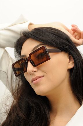 عینک آفتابی قهوه ای زنانه UV400 gulflower nude - کد 172615193
