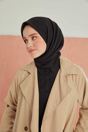 روسری مشکی پنبه پلی استر MİRAY - کد 86907455