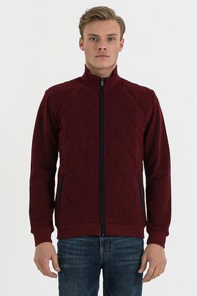 سوئیشرت زرشکی مردانه ساده Lee Cooper - کد 3776556