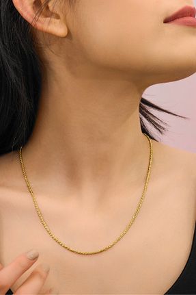 گردنبند طلا زرد زنانه 14 عیار myorogold - کد 101292479