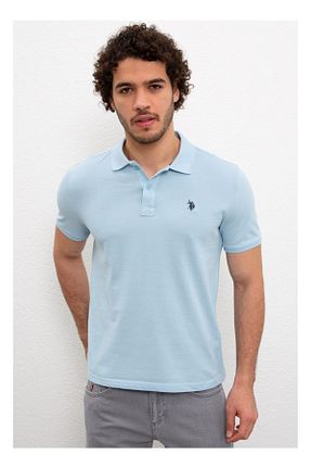 پولوشرت آبی مردانه پنبه ای U.S. Polo Assn. - کد 35474437