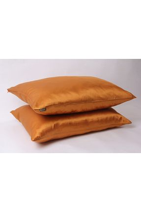 روکش بالش قهوه ای ابریشم AWAM SILK - کد 58760494
