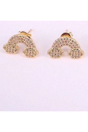 گوشواره استیل (فولاد) طلائی زنانه استیل (فولاد) Ankı - کد 59122718