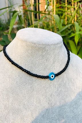 گردنبند جواهر مشکی زنانه منجق İsabella Accessories - کد 46184292