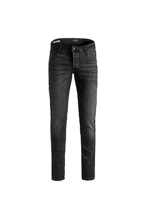 شلوار جین مشکی مردانه پاچه تنگ Jack & Jones - کد 289005632