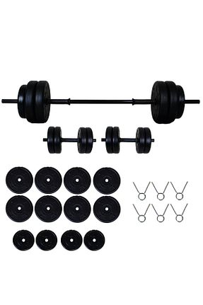 دمبل و صفحه وزنه مشکی وینیل Aydın Sport - کد 98401815