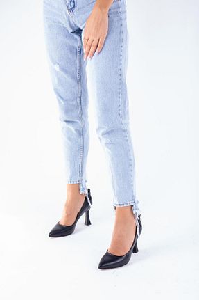 کفش پاشنه بلند کلاسیک مشکی زنانه PU lizshoe - کد 175802673