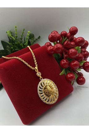 گردنبند استیل ( فولاد ) طلائی زنانه روکش طلا barisiva gold - کد 174972838