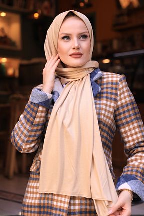 شال آبی زنانه پلی استر Stella Eşarp - کد 175873182