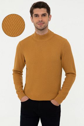 پلیور نارنجی مردانه ساده Pierre Cardin - کد 164097589