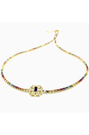 گردنبند نقره آبی زنانه 925 عیار CAKA TAKI - کد 176099783
