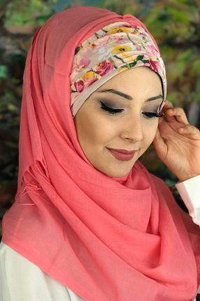 روسری قرمز پنبه ای BUTİKAMBAR - کد 176777887