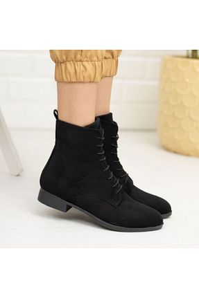 بوت / نیم بوت مشکی زنانه پارچه ای Modamela - کد 176749615