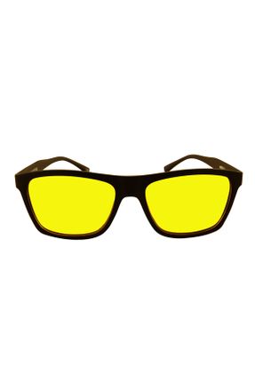 عینک محافظ نور آبی زرد زنانه 55 آینه ای پلاریزه کد 176792411