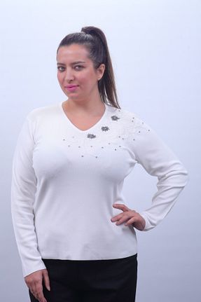 بلوز سفید زنانه ساده Sude - کد 176835201