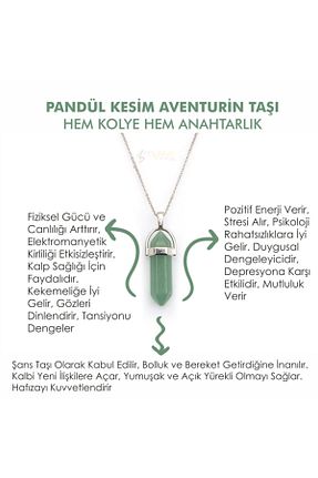 گردنبند جواهر بنفش زنانه سنگ Mystic Energy - کد 143182518