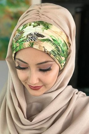 شال بژ زنانه پنبه (نخی) کد 176738231