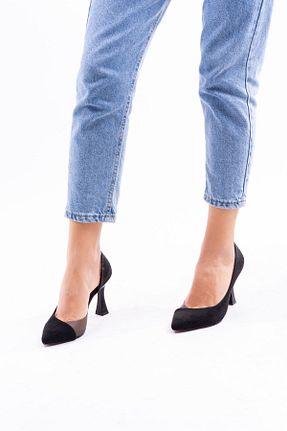 کفش پاشنه بلند کلاسیک مشکی زنانه چرم مصنوعی lizshoe - کد 176877652